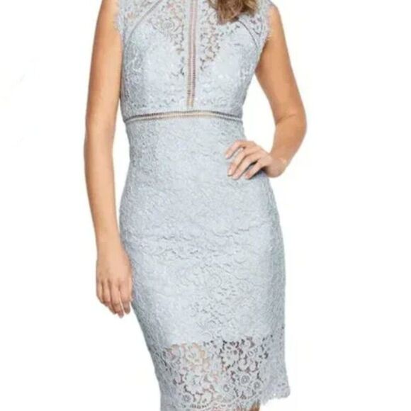 Bardot Dresses & Skirts - BARDOT Light Blue Mariana Light Blue Mist Pencil Dress, Size 6/S